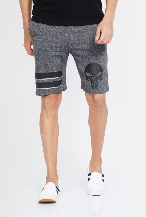 FREE AUTHORITY The Punisher Print Regular Fit Shorts