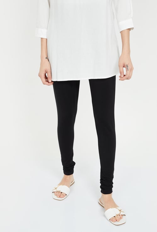BIBA Solid Elasticated Churidar