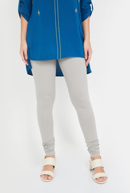 BIBA Solid Elasticated Churidar