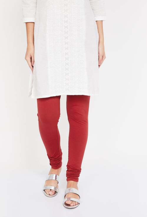BIBA Solid Elasticated Churidar
