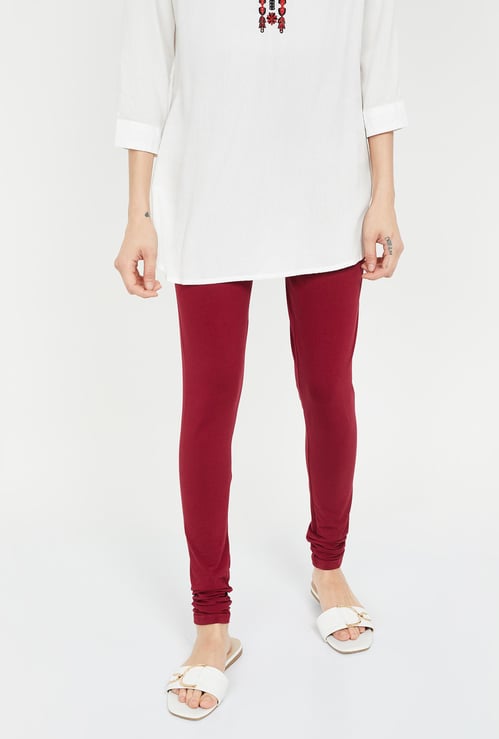 BIBA Solid Elasticated Churidar