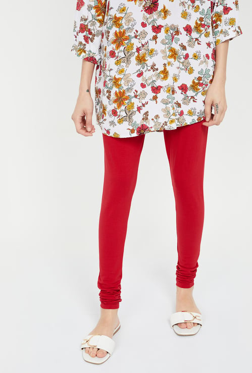 BIBA Solid Elasticated Churidar