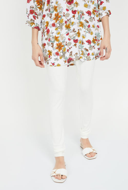 BIBA Solid Elasticated Churidar