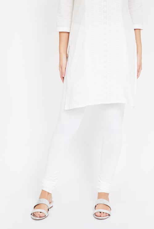 BIBA Solid Elasticated Churidar