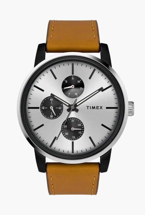 TIMEX Men Multifunction Watch with Leather Strap - TWEG18901