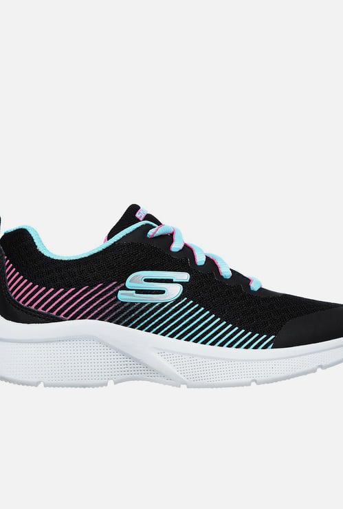 SKECHERS Textured Lace-Up Casual Shoes