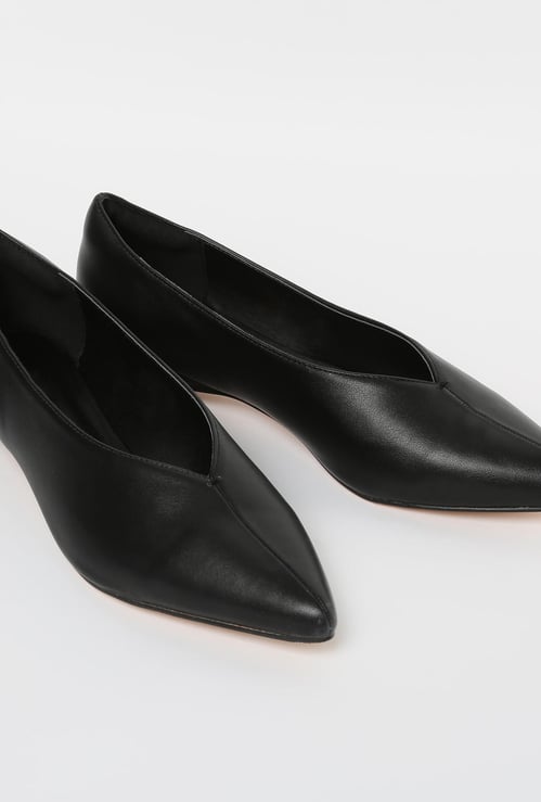 ALLEN SOLLY Solid French Heel Pumps