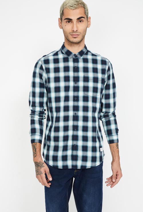 WRANGLER Checked Full Sleeves Regular Fit Shirt