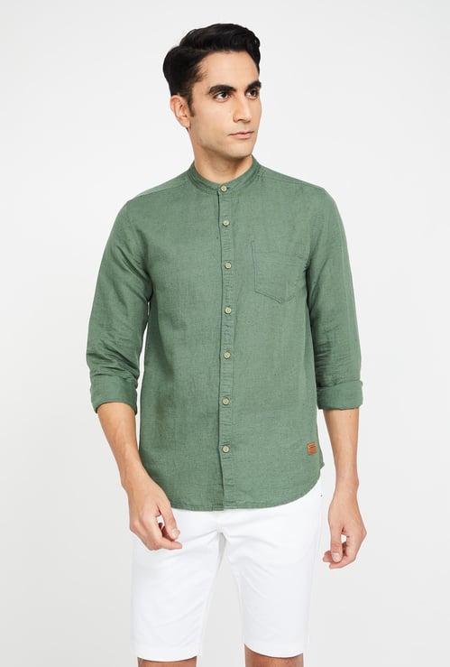 WRANGLER Solid Slim Fit Casual Shirt