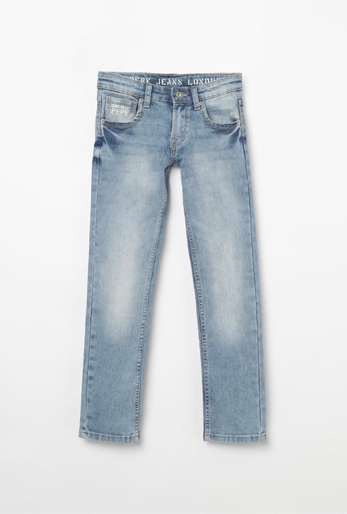 PEPE JEANS Stonewashed Slim Fit Jeans