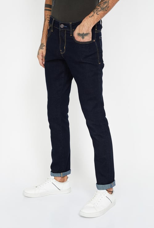 WRANGLER Skanders Stonewashed Slim Tapered Fit Jeans
