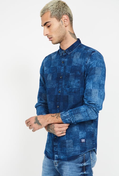 WRANGLER Checked Full Sleeves Regular Fit Shirt