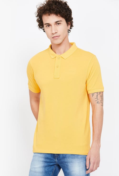 WRANGLER Solid Regular Fit Polo T-shirt
