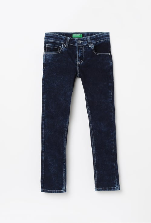 UNITED COLORS OF BENETTON Stonewashed Slim Fit Jeans