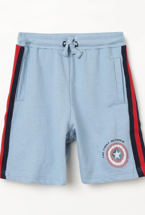 KIDSVILLE Solid Elasticated Shorts