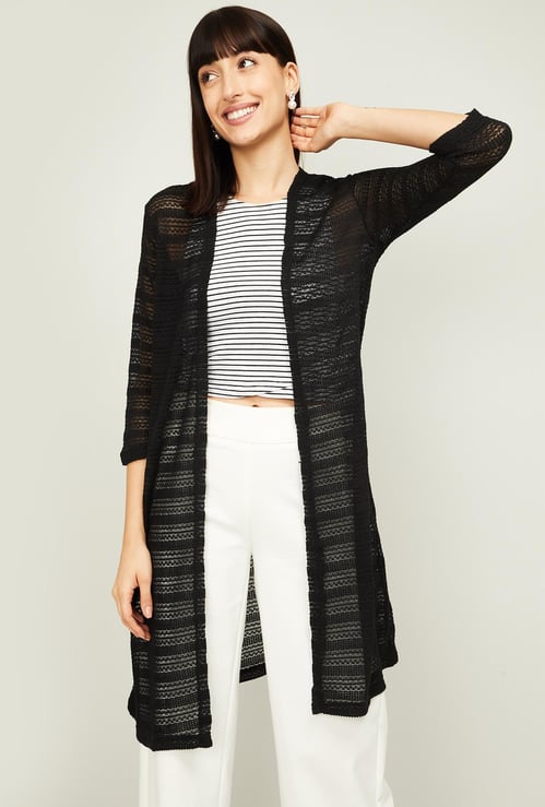 CODE Women Textured Shrug