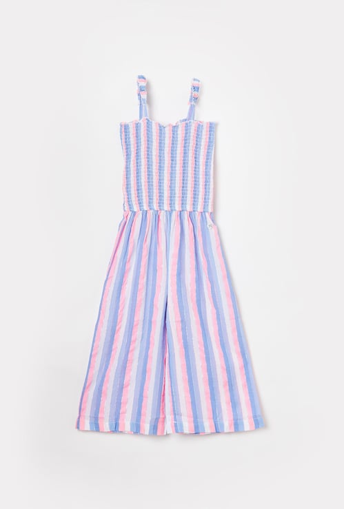 PEPE JEANS Girls Striped Sleeveless Jumpsuit