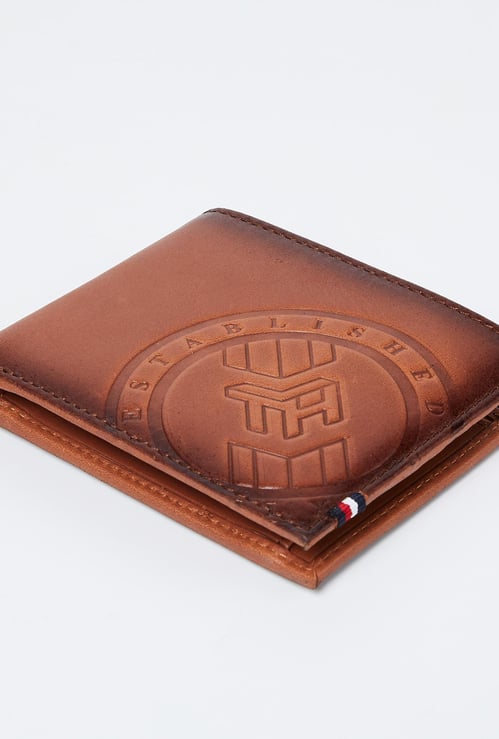 TOMMY HILFIGER Genuine Leather Wallet with Branding