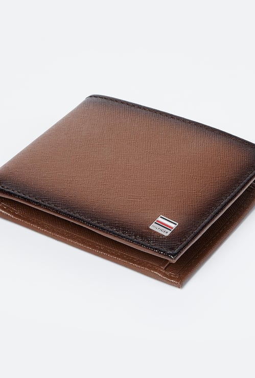 TOMMY HILFIGER Genuine Leather Textured Wallet