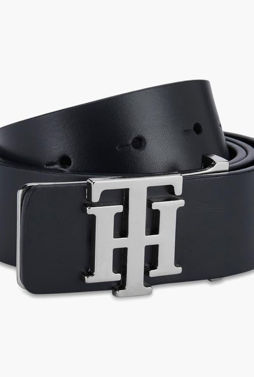 TOMMY HILFIGER Men Genuine Leather Solid Formal Belt