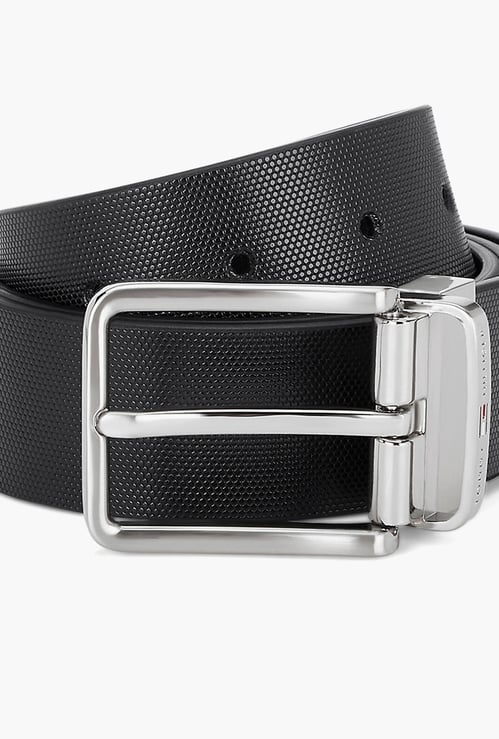 TOMMY HILFIGER Men Genuine Leather Solid Formal Belt