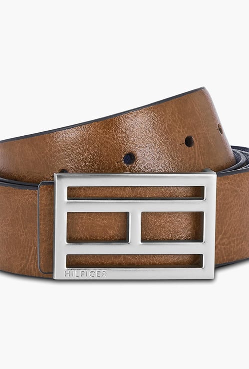 TOMMY HILFIGER Men Genuine Leather Textured Belt