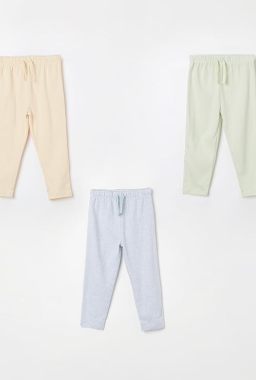 FS MINI KLUB Solid Drawstring Waist Pyjamas - Pack of 3
