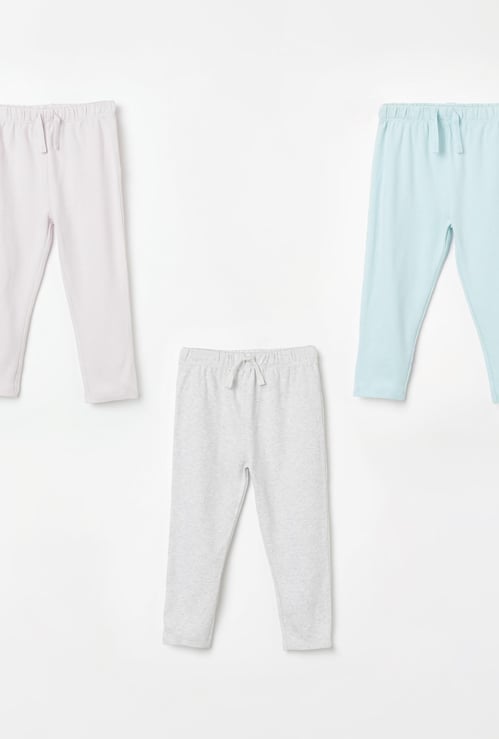 FS MINI KLUB Solid Drawstring Waist Pyjamas - Pack of 3