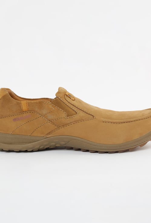 WOODLAND Solid Slip-On Casual Shoes