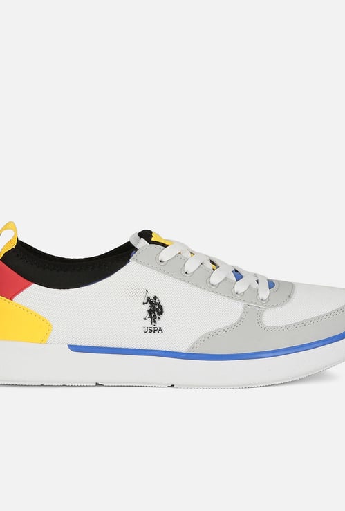 U.S. POLO ASSN. Colourblocked Lace-Up Casual Shoes
