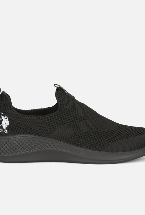 U.S. POLO ASSN. Textured Mesh Panelled Slip-On Shoes