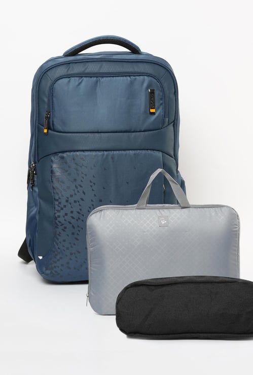 AMERICAN TOURISTER Solid Backpack with Messenger Bag and Pouch