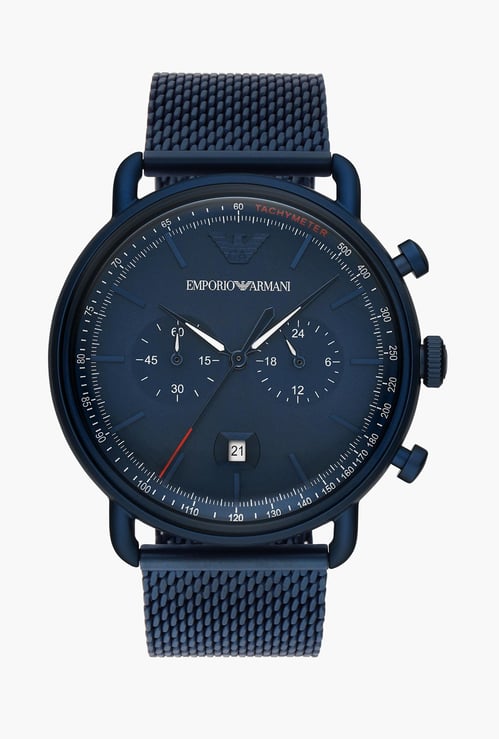 EMPORIO ARMANI Aviator Men Water-Resistant Chronograph Watch- AR11289I