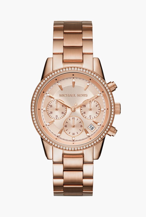 MICHAEL KORS Women Embellished Chronograph Watch - MK6357I