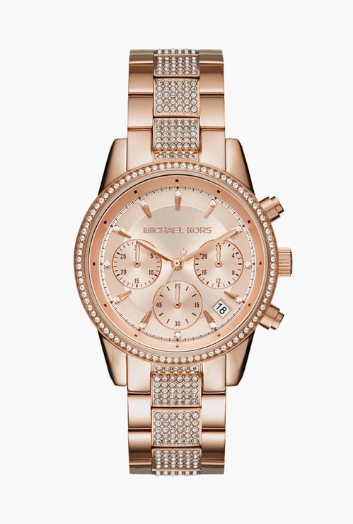 MICHAEL KORS Women Embellished Chronograph Watch - MK6485I
