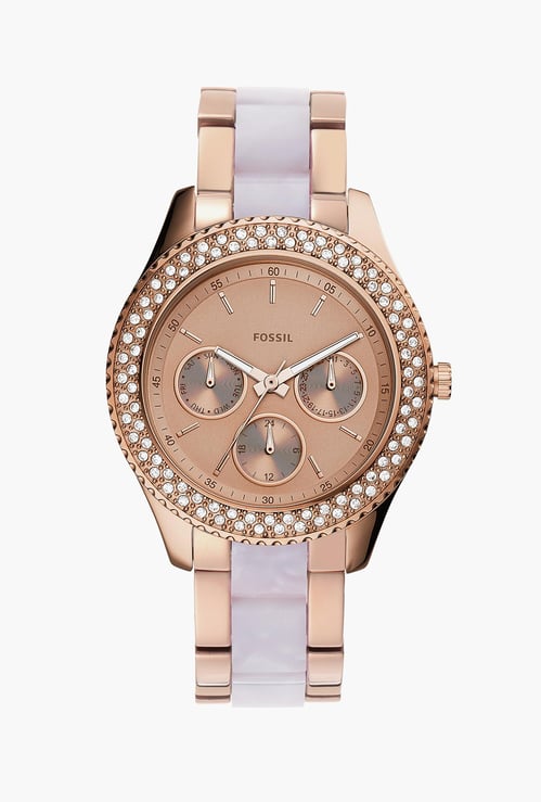 FOSSIL Stella Women Two-Tone Embellished Multifunction Watch - ES4755