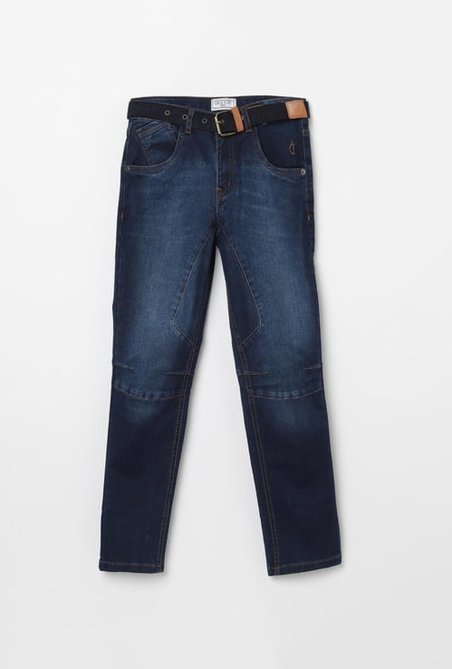 GINI & JONY Dark Washed Jeans with Belt