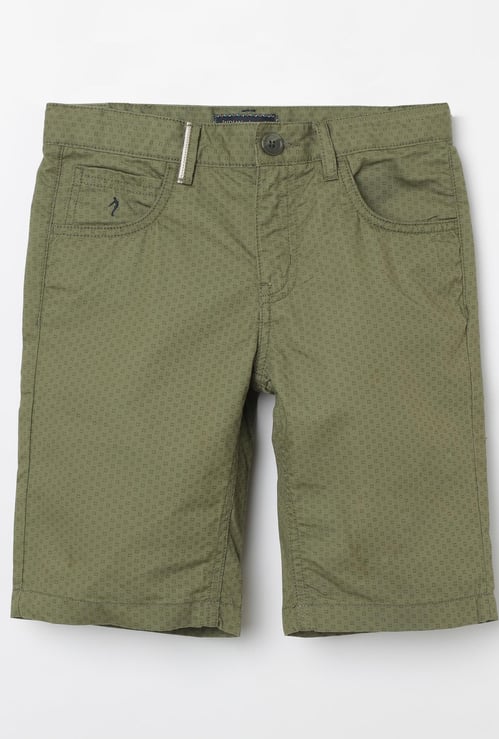 INDIAN TERRAIN Printed Regular Fit City Shorts