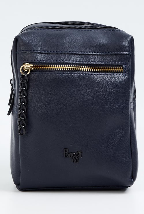 BAGGIT Women Solid Zip-Closure Vanity Backpack