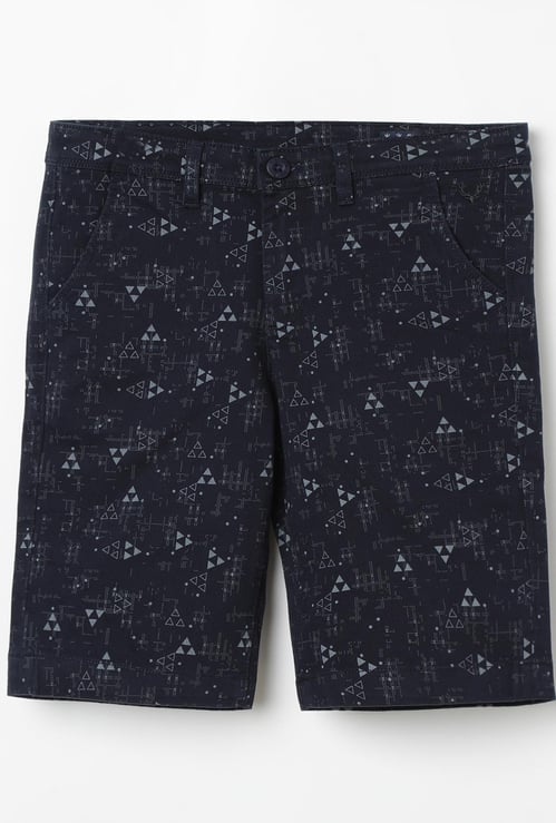 ALLEN SOLLY Printed Woven Shorts