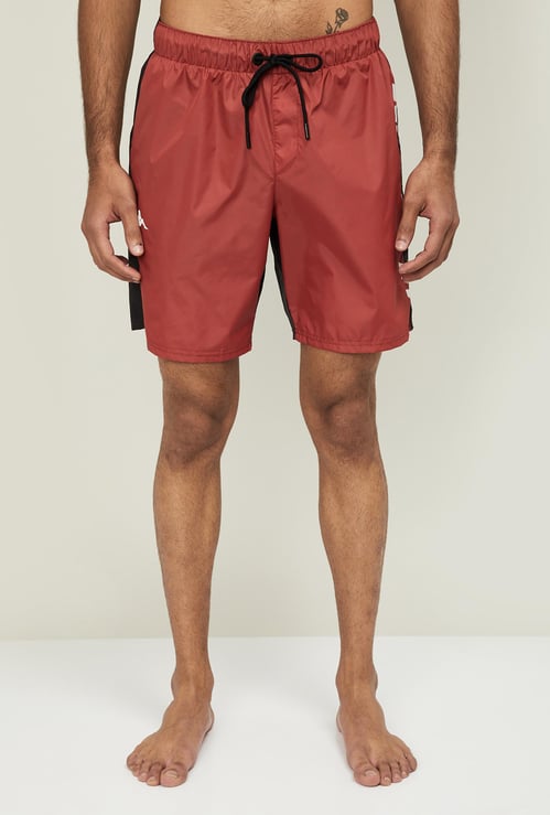 KAPPA Men Colourblock Elasticated Swimming Shorts