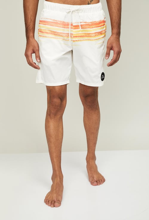 KAPPA Men Striped Swim Shorts
