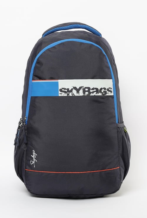 SKYBAGS Printed Colourblock Backpack with Rain Cover