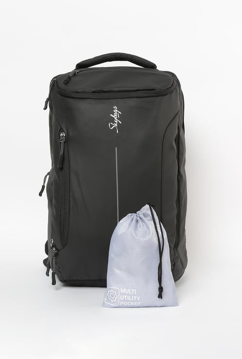 SKYBAGS Solid Backpack With Multi Utility Bag and Rain Cover