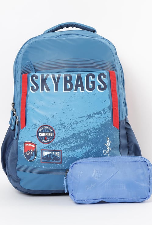 SKYBAG Astro Extra 03 Printed Backpack with Pouch