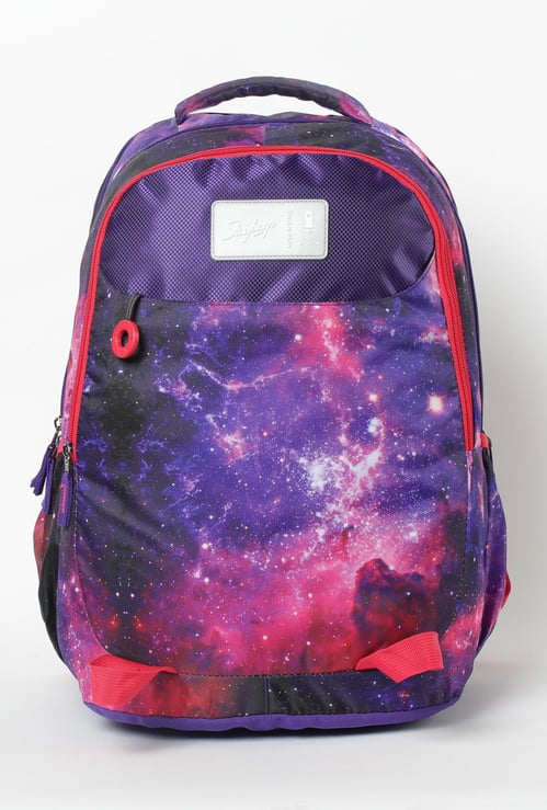 SKYBAG Printed Zip-Closure Backpack