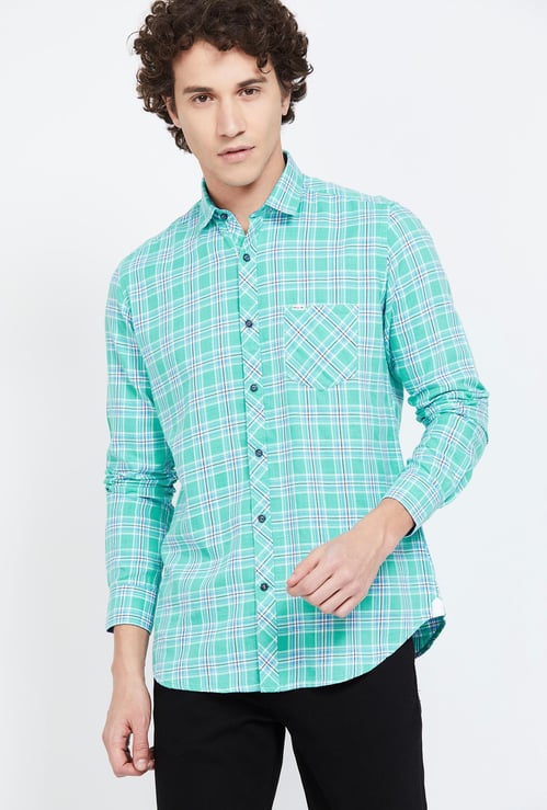 KILLER Checked Slim Fit Casual Shirt