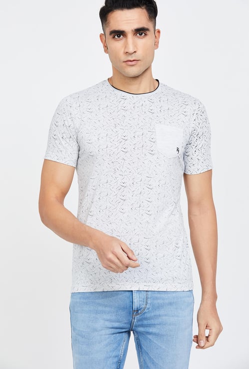 KILLER Printed Regular Fit Crew-Neck T-shirt