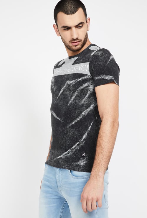 KILLER Printed Regular Fit Crew Neck T-shirt