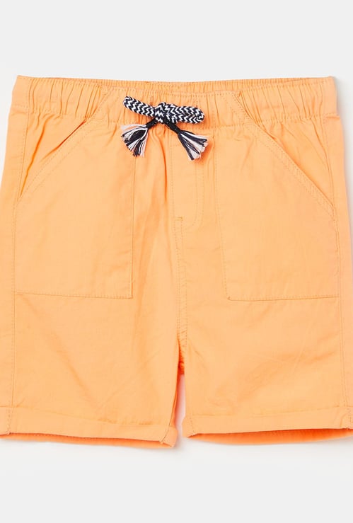 FS MINI KLUB Boys Solid Drawstring Waist Shorts